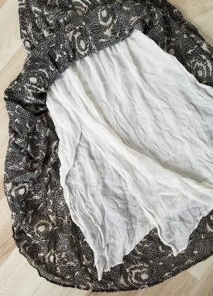 Роскошная стильная миди юбка с высокой посадкой zara7 фото