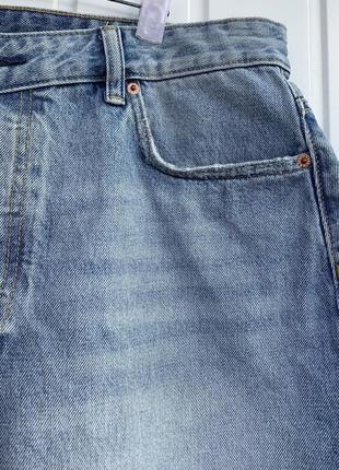 H&m джинсовая юбка с необработанным низом размер хл(48)4 фото
