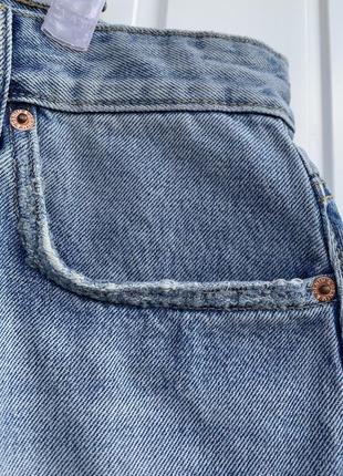 H&m джинсовая юбка с необработанным низом размер хл(48)5 фото
