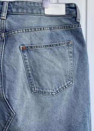 H&m джинсовая юбка с необработанным низом размер хл(48)7 фото