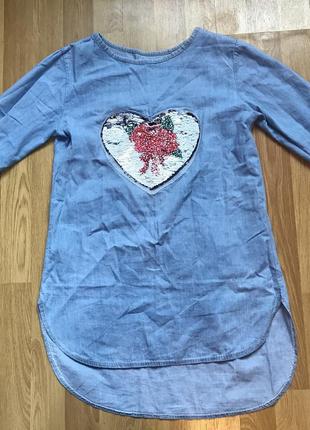 Туніка - сукня джинсова