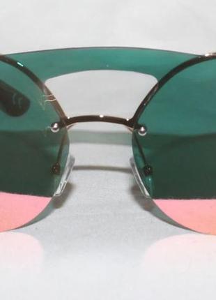 Солнцезащитные очки 18002. зеркальные очки. круглые очки2 фото