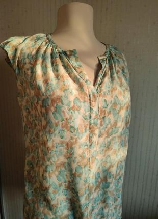 Блуза рубашка винтаж натуральный шелк1 фото