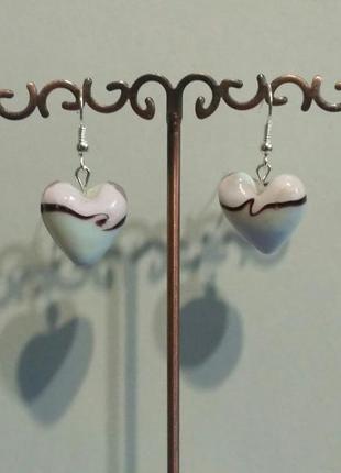 Муранское стекло-серьги.