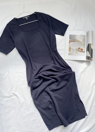 Плаття, сукня, довга, міді, синя, tcm tchibo1 фото