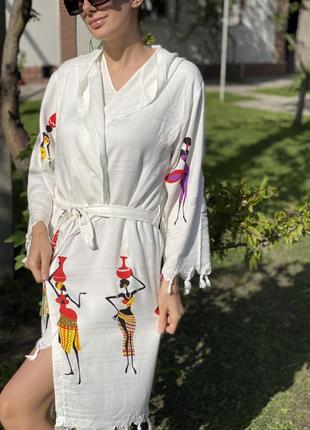 Женский халат, легкий для дома и отдыха