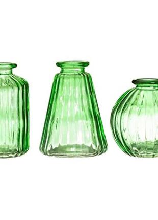Декоративні вази зі скла для сухоцвітів чи інших дрібних квіточок3 фото