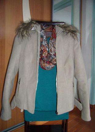 Пальто цвета пыльной розы3 фото