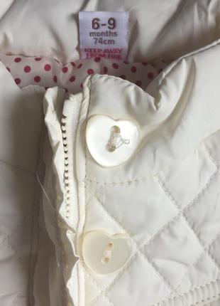 Adams baby курточка цвет крем молочный р. 74 (6-9мес)2 фото
