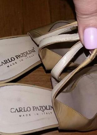 Лакированные босоножки на каблуке carlo pazolini (италия), р.40-412 фото