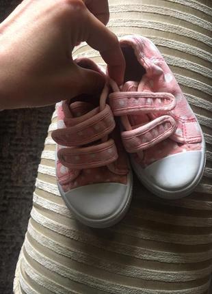 Тканевые пинетки на липучку