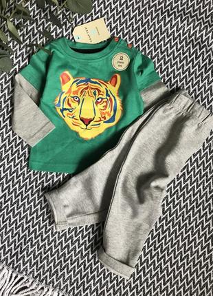 Комплект 6-12мес кофта штанишки zara next h&m george