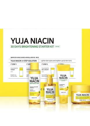 Осветляющий набор миниатюр с юдзу some by mi yuja niacin 30 days brightening starter kit4 фото