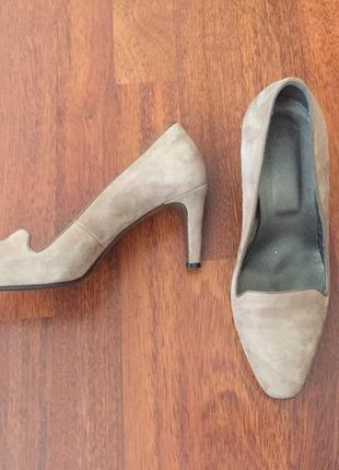 Беживые туфли navyboot, замша, размер 38