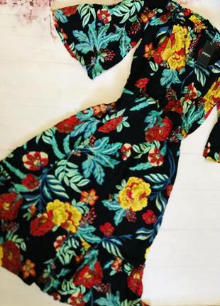 Сукня волан віскоза нове шикарне квітчасте