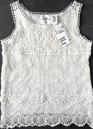 Нова блузка блуза мереживо h&m на випуск 6-8 122-128