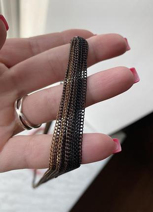 Трёхцветные цепочки цепочка бижутерия длина 45см