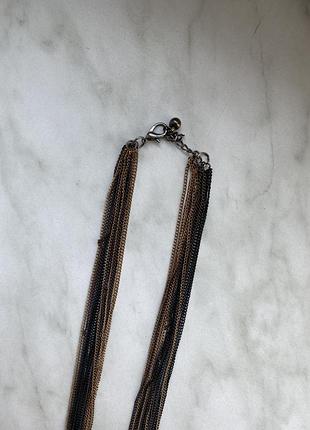 Трёхцветные цепочки цепочка бижутерия длина 45см