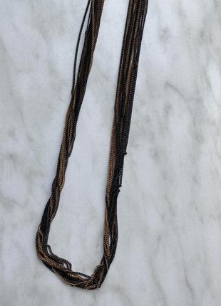 Трёхцветные цепочки цепочка бижутерия длина 45см