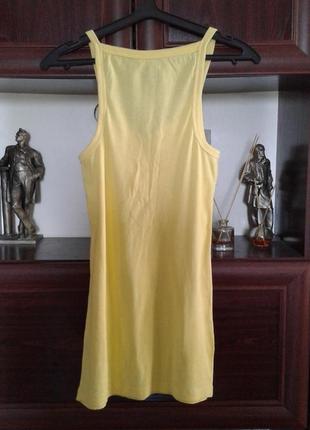 Сукня-майка бавовняне трикотажне сарафан на тонких бретелях chicoree індія2 фото