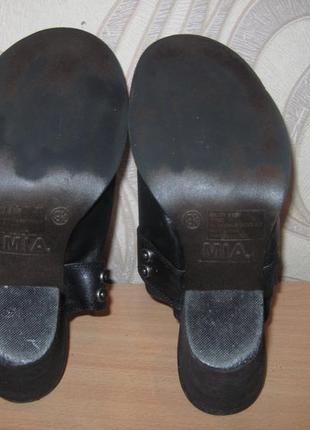 Продам кожаные туфли с открытой пяткой фирмы mia 40 размера7 фото