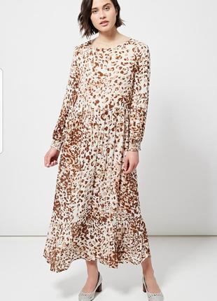 Легка сукня міді з віскози  oysho zara