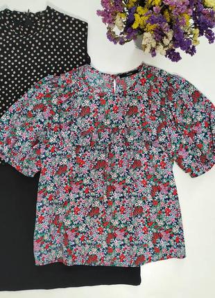 ❤️блуза блузка в цветочный принт1 фото