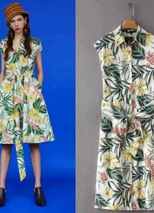 Плаття-халат в квітковий принт s