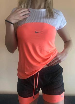 Костюм жіночий спортивний nike (футболка шорти найк)