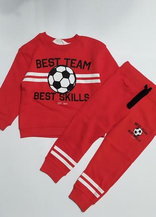 Спортивний костюм світшот і спортивні штани футбол h&m р. 92, 98см2 фото