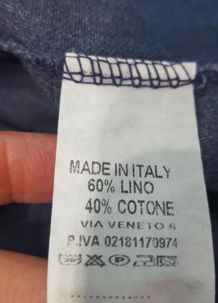 Італія блуза з бавовни і льону6 фото
