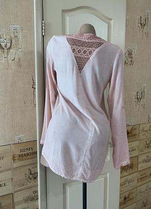Блуза воздушная пудра
