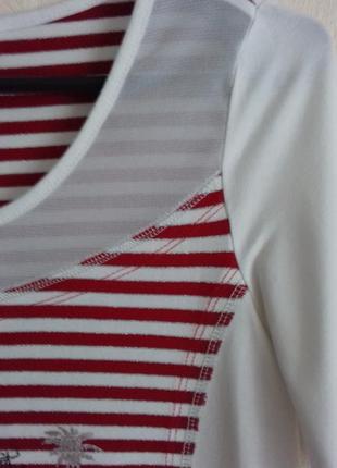 Футболка с принтом в полоску /футболка вискоза4 фото