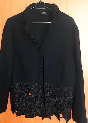 Пиджак жакет шерсть р 16