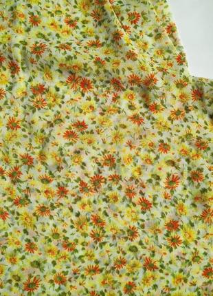 Легка літня яскрава майка в квітковий принт 🔥zara🔥 блуза блузка5 фото