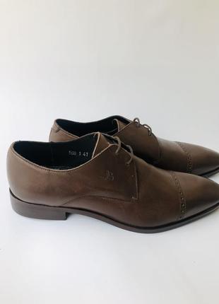 71! мужские кожаные туфли jean-louis scherrer. франция