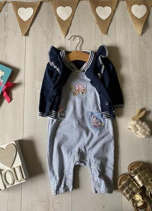Комплект комбінезон і кофточка 3-6 місяців