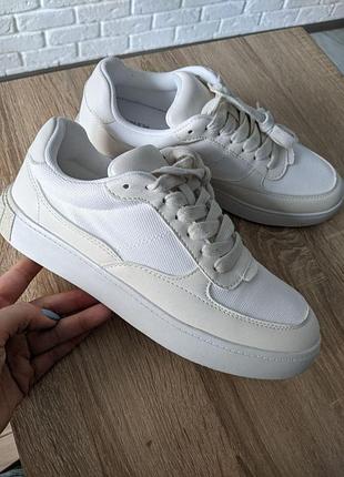 Кеды кроссовки zara 38 размер (большемерят, стелька 25.2см)