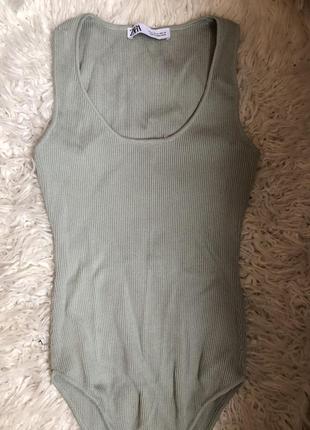 Боді zara,боді в рубчик від zara