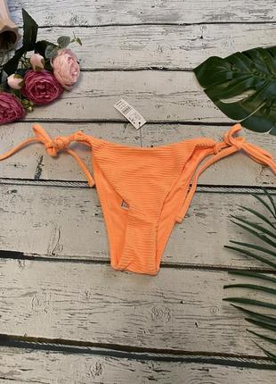 Topshop текстурные жатые плавки низ купальник трусы завязки резинка
