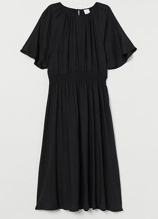 Чёрное кэжуал платье h&m