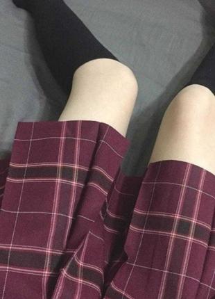 Юбка в клетку юбка плиссе юбка в складку аниме панк4 фото