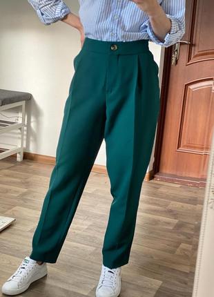 Шикарные брюки зелёного цвета new look2 фото