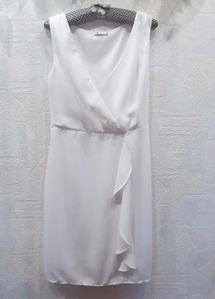 Изящное белое платье футляр, м-ка, 46/484 фото