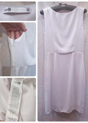 Изящное белое платье футляр, м-ка, 46/486 фото