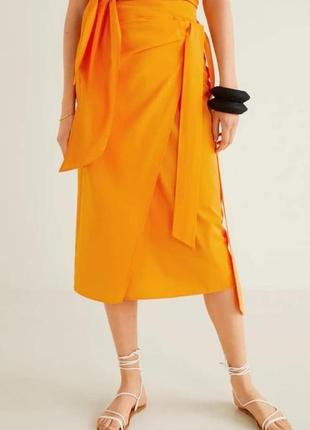 Яскрава спідниця з бавовни mango