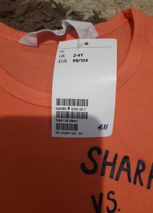 Майка 98-104 h&m 2