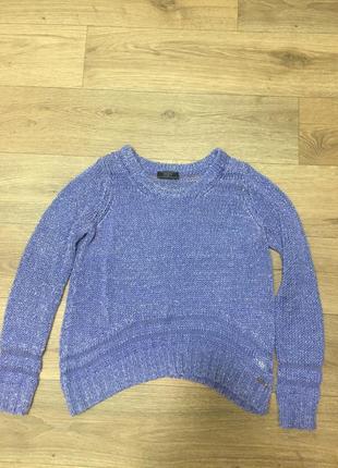 Сиреневый легкий свитер1 фото