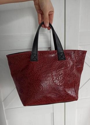 Итальянская кожаная сумочка borse in pelle2 фото
