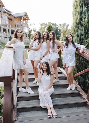 Білий літній костюм2 фото